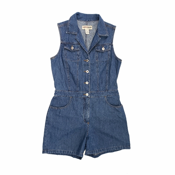 VS London Jean 10 Vintage Cotton Denim Romper F - Picture 2 of 9